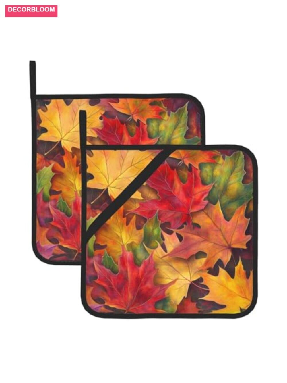 Set of 2 Heat Resistant Cotton Lining Kitchen Oven Pot Holders